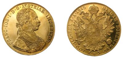 Moneta 13,76g 4 Austriackie Dukaty Czworak