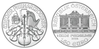 Moneta 1 Uncja Filharmonicy Wiedeńscy